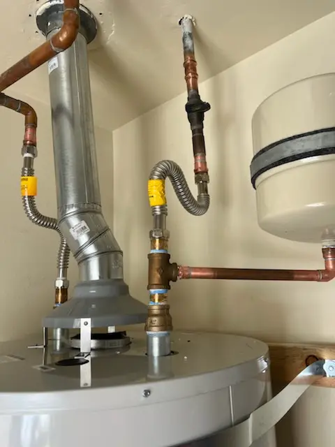 Water heater installation and plumbing repair in Bellair